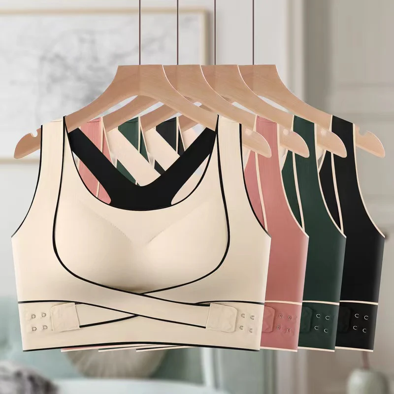 FRONT BUCKLE FITNESS PADDED YOUGA BRA - Image 4