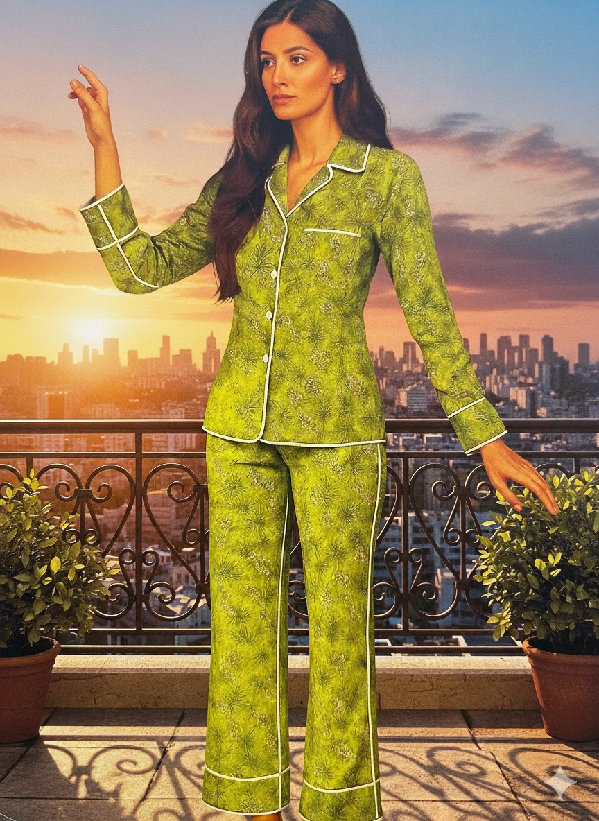 Stone Linen Nightwear – Soft & Comfortable - Image 2